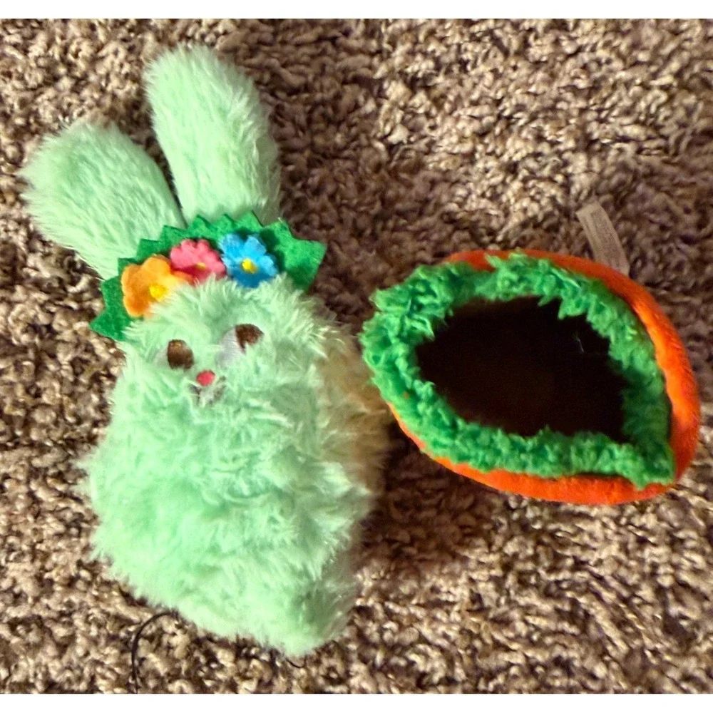 Bark-Plush Dog Toys Alice Magic Mushroom, Bunny ,Slipper (4) (4)